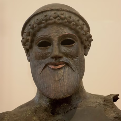 Bronze statuette of Poseidon (around 480 B.C.)