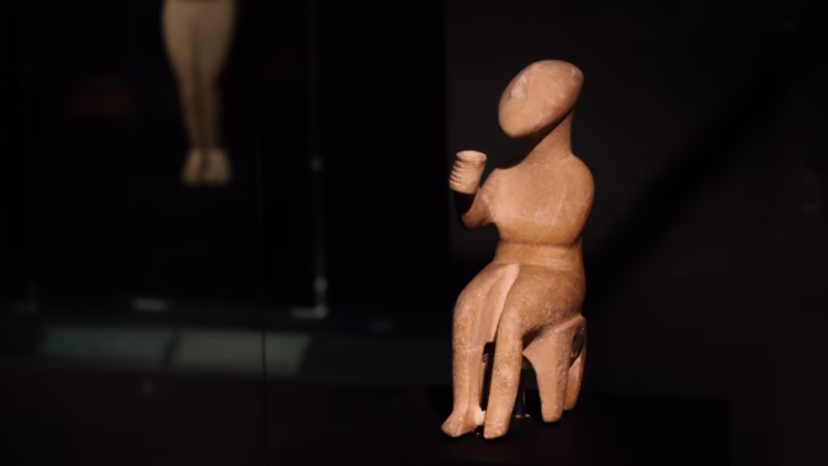Visit the Museum of Cycladic Art in Athens to see the fantastic collection of prehistoric figurines, sculptures, and items from Ancient Greece and Cyprus including the cup bearer.