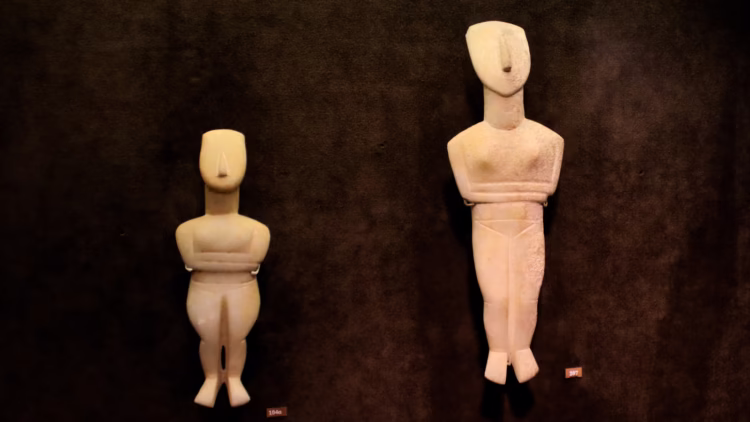 Female Figurines of Spedo Variety Cycladic Art Museum