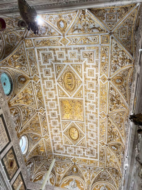 Ceiling over the Tomb and Ark of St Anthony in the basilica in Padua