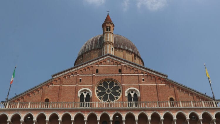 Facade dome and belfry of the Basilica of St Anthony in Padua