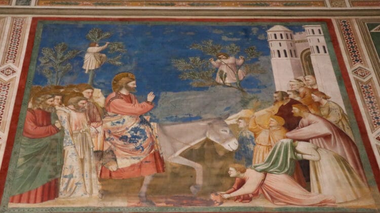Entry into Jerusalem Giotto’s frescoes in the Scrovegni Chapel in Padua