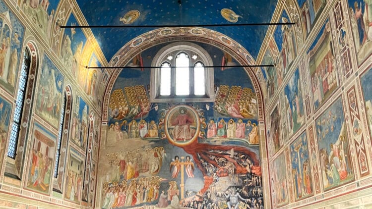 Giotto frescoes in the Scrovegni Chapel