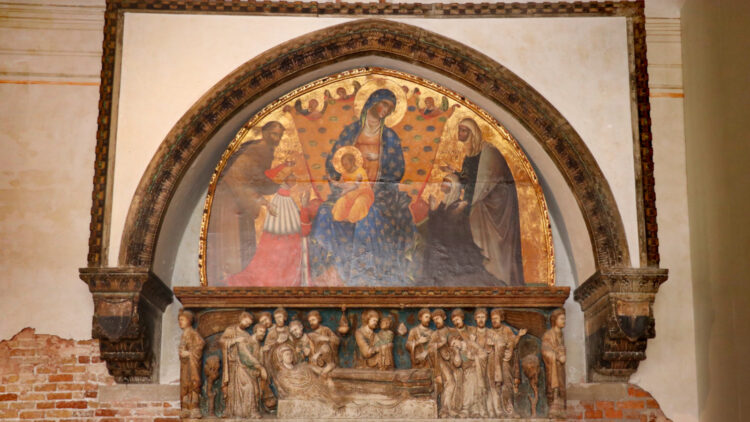 Visit the Gothic Frari Church to see some of the best art in Venice, including Paolo Veneziano "Madonna and Child"