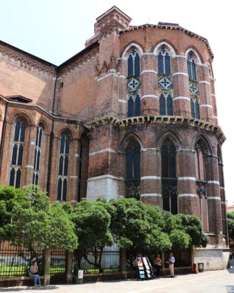 Presbytery Exterior of the Frari Church in Venice