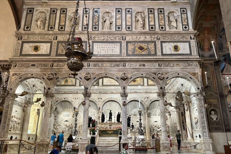 Tomb and Ark of St Anthony in the basilica in Padua
