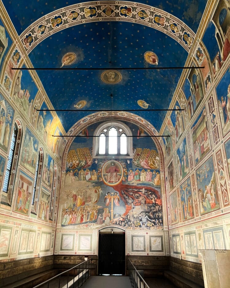 Last Judgment by Giotto on the rear of the Scrovegni Chapel in Padua.