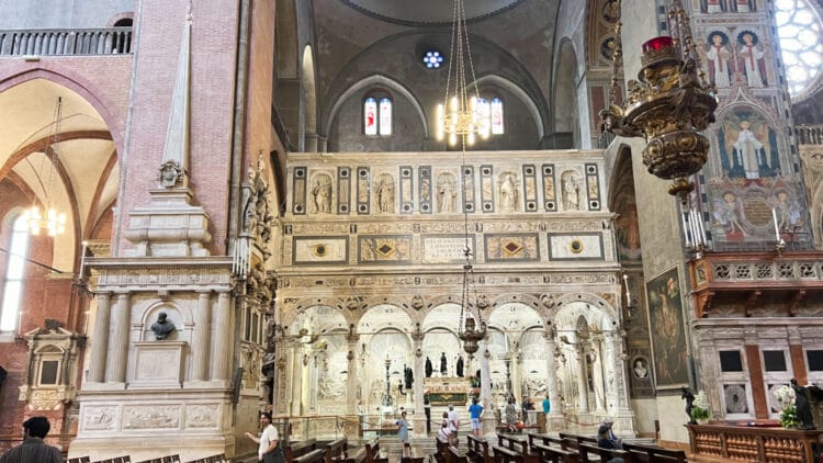 Tomb and Ark of St Anthony in the basilica in Padua