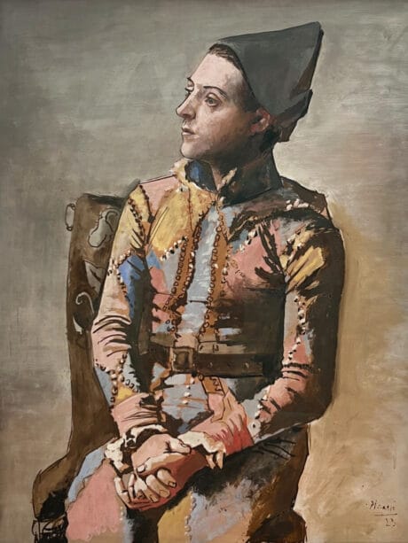 Seated Harlequin (Sitzender Harlekin / Arlequin assis), 1923