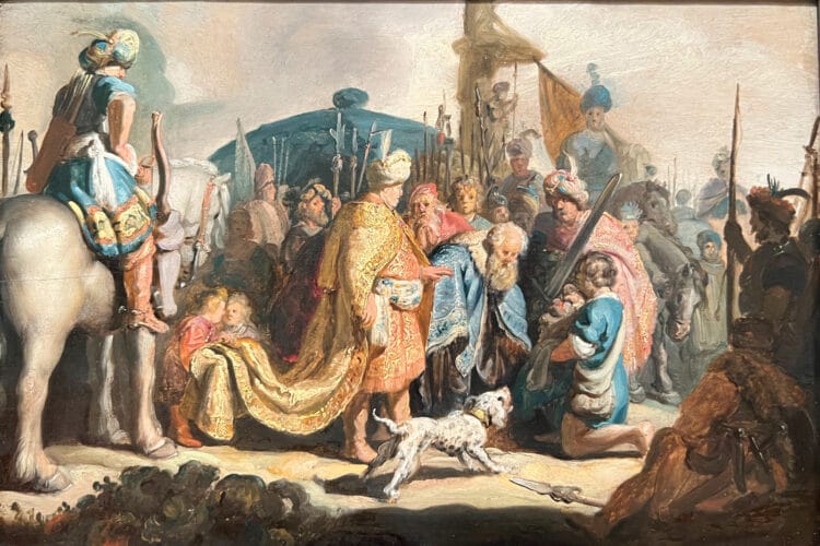 Rembrandt: David with the Head of Goliath before Saul